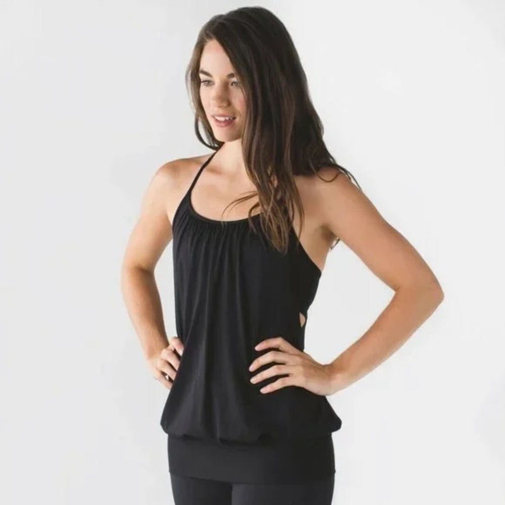 Lululemon Flow and Go Tank Black Size 6 EUC